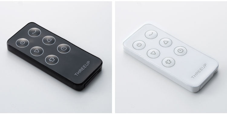 THREEUP 多機能3DスイングDCターボサーキュレーター360 DC 360度 左右60度 自動 18畳程度 ホワイト ブラック ガード分解 衣類乾燥モード メモリー 減灯機能 リモコン付き CF-T2493 サーキュレーター