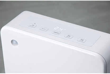 人感センサー付大風量セラミックヒータ マキシムヒート ホワイト グレー CH-T2260 乾燥を防ぐ 人感 室温 センサー 送風 暖房 風量2段階切替 電気ストーブ スリーアップ THREEUP