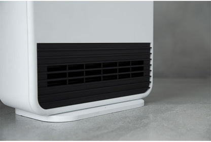 人感センサー付大風量セラミックヒータ マキシムヒート ホワイト グレー CH-T2260 乾燥を防ぐ 人感 室温 センサー 送風 暖房 風量2段階切替 電気ストーブ スリーアップ THREEUP