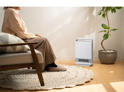 温度調節 人感 室温 センサー コンパクト 薄型 大風量 1200W セラミックヒーター 節電 エコ 大型ハンドル ヒーター 暖房 電気ヒーター Wセンサー CH-T2278 スリーアップ THREEUP