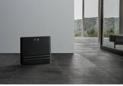 パネルセラミックヒーター グランヒート 1200W 600W 節電 おしゃれ 暖房 オートルーバー付 大風量 節電センサー ワイド 大型LEDディスプレイ 電気ヒーター THREEUP スリーアップ CH-T2383