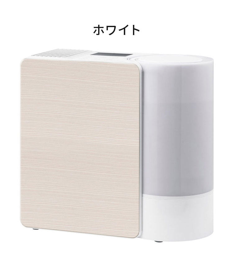 気化式 加湿器 5L 大容量 上部給水 リモコン付 グランリュクス CL-T2269 木目 抗菌 最大500ml/h 5.0L 14畳適応 静音 ハイブリッド式 スリーアップ THREEUP