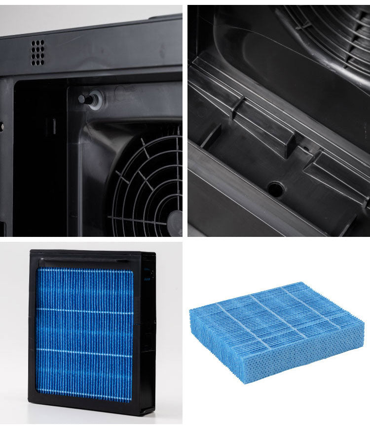 気化式 加湿器 5L 大容量 上部給水 リモコン付 グランリュクス CL-T2269 木目 抗菌 最大500ml/h 5.0L 14畳適応 静音 ハイブリッド式 スリーアップ THREEUP