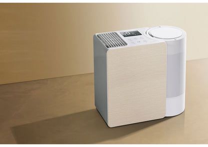 気化式 加湿器 5L 大容量 上部給水 リモコン付 グランリュクス CL-T2269 木目 抗菌 最大500ml/h 5.0L 14畳適応 静音 ハイブリッド式 スリーアップ THREEUP