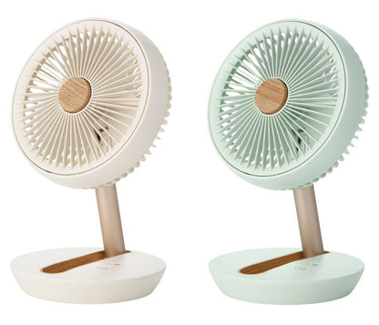 スリーアップ 充電式 木目調 デスクファン 壁掛け可 折りたためる 持ち運べる コードレス 卓上 静音 USB充電 コンパクト 小型 ミニファン デスクフォールディングファン DF-T2126 THREEUP