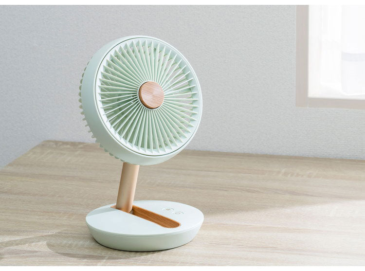 スリーアップ 充電式 木目調 デスクファン 壁掛け可 折りたためる 持ち運べる コードレス 卓上 静音 USB充電 コンパクト 小型 ミニファン デスクフォールディングファン DF-T2126 THREEUP
