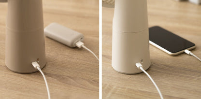 スリーアップ 充電式 LED ライト ファン 扇風機 ハンディファン バッテリー機能 モバイルバッテリー 充電器 表裏ライト アロマ可 小型 首振り コンパクト マルチポータブルファン THREEUP DF-T2233