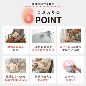 湯たんぽ アニマル ぬいぐるみ かわいい 充電式 蓄熱式 電気湯たんぽ 充電式湯たんぽ エコ 省エネ 節電 繰り返し使える 電気あんか ギフト プレゼント スリーアップ THREEUP EWT-2144