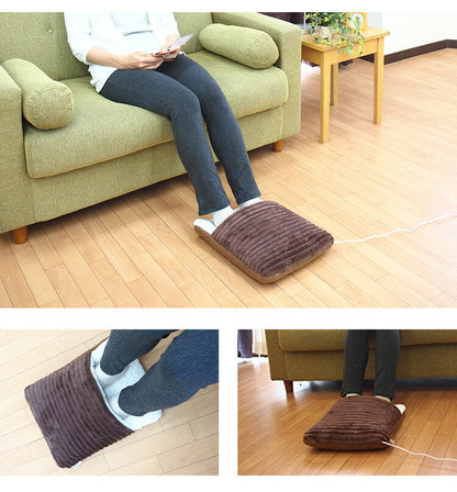 足ポカクッション USB 足入れ クッション シープボア ファー あったかグッズ オフィス デスク 足元 寒さ対策 足 温める 足ぽか 冬 暖かい フットクッション フットウォーマー 温かい 防寒 冷え