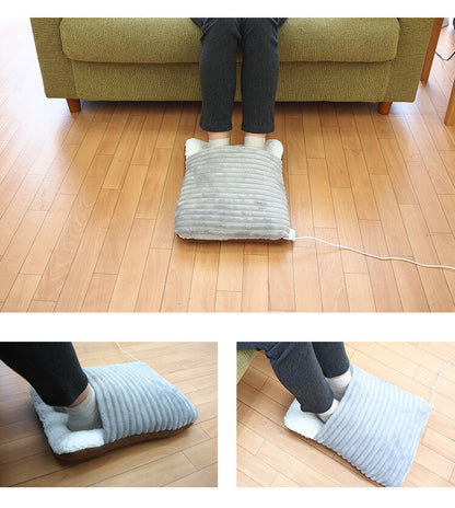 足ポカクッション USB 足入れ クッション シープボア ファー あったかグッズ オフィス デスク 足元 寒さ対策 足 温める 足ぽか 冬 暖かい フットクッション フットウォーマー 温かい 防寒 冷え