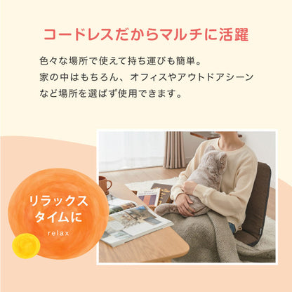 蓄熱式湯たんぽ ぬくぬく ネコ 充電式 電気湯たんぽ カバー付 コードレス 繰り返し エコ 節電 省エネ ねこ 動物 もこもこ 暖房 冷え性 洗濯可 かわいい ギフト プレゼント スリーアップ EWT2328