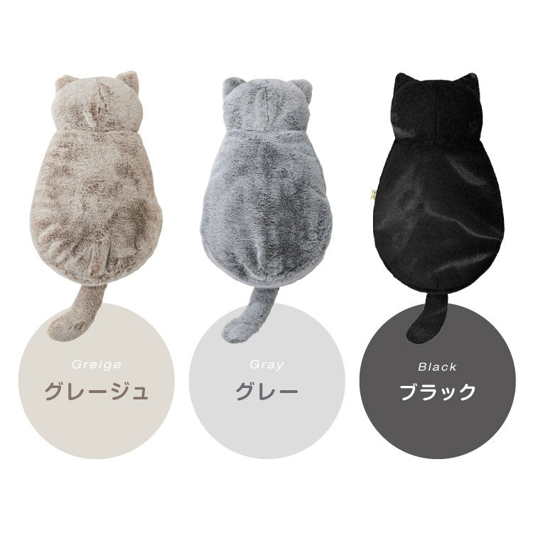 蓄熱式湯たんぽ ぬくぬく ネコ 充電式 電気湯たんぽ カバー付 コードレス 繰り返し エコ 節電 省エネ ねこ 動物 もこもこ 暖房 冷え性 洗濯可 かわいい ギフト プレゼント スリーアップ EWT2328