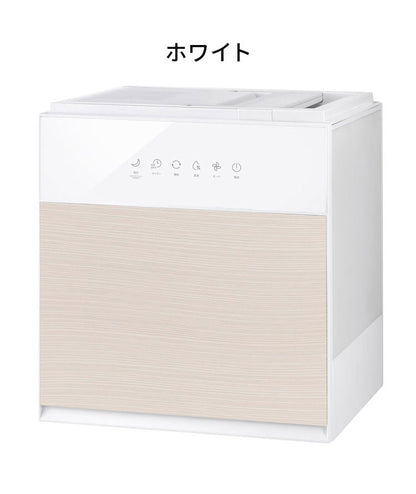 気化式 加湿器 7L 大容量 上部給水 リモコン付 グランリュクス GX-T2267 木目 抗菌 最大1500ml/h 静音 LEDディスプレイ 42畳適応 ハイブリッド式 スリーアップ THREEUP