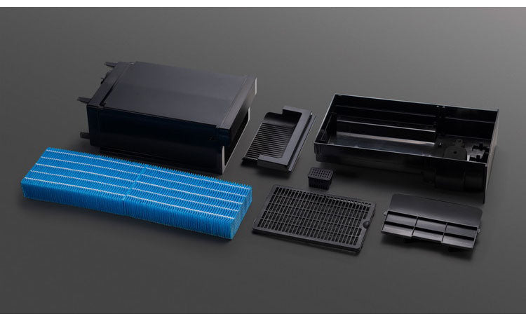 気化式 加湿器 7L 大容量 上部給水 リモコン付 グランリュクス GX-T2267 木目 抗菌 最大1500ml/h 静音 LEDディスプレイ 42畳適応 ハイブリッド式 スリーアップ THREEUP