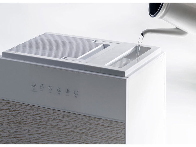 気化式 加湿器 7L 大容量 上部給水 リモコン付 グランリュクス GX-T2267 木目 抗菌 最大1500ml/h 静音 LEDディスプレイ 42畳適応 ハイブリッド式 スリーアップ THREEUP