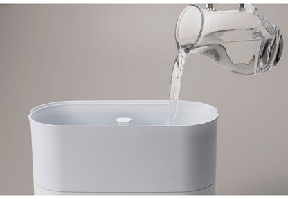 LED 偽炎 ハイブリッド加湿器 ルミナ 2.2L HB-T2272 炎 上部給水 加湿器 LEDライト アロマ対応可 抗菌 超音波 ヒーター ハイブリッド式 スリーアップ THREEUP