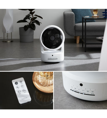 スリーアップ 衣類乾燥 サーキュレーター HC-T2205 ヒート クール ホワイト 温風 暖房 送風 衣類乾燥機能付 空気循環 室内干し 物干し 左右自動首振り 風量4段階