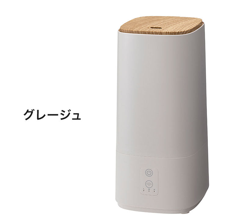 上部給水加湿機 ウッドモイスト 2L 最大6畳 超音波式 3段階 静音 コンパクト スリム 水位感知センサー 北欧風 おしゃれ ギフト プレゼント THREEUP スリーアップ HF-T2580