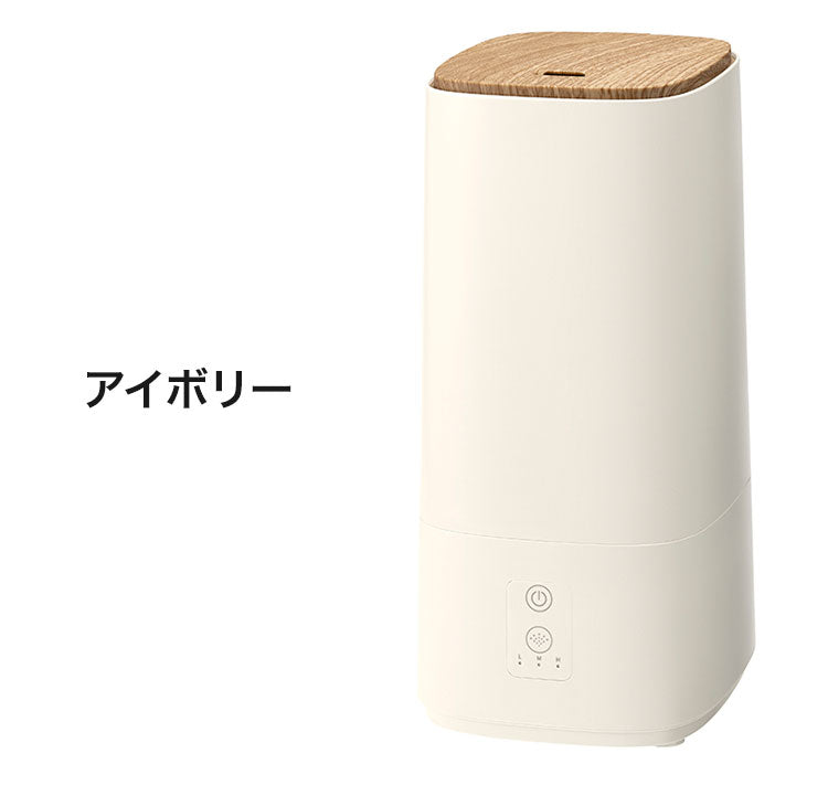 上部給水加湿機 ウッドモイスト 2L 最大6畳 超音波式 3段階 静音 コンパクト スリム 水位感知センサー 北欧風 おしゃれ ギフト プレゼント THREEUP スリーアップ HF-T2580