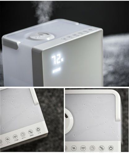 ハイブリッド加湿器 スクエアミスト 5.2L HFT-1725WH スリーアップ 超音波 スチーム ハイブリッド式 湿度コントロール機能付 リモコン付 オフタイマー 加湿器(代引不可)