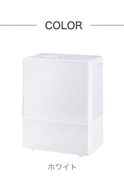 ハイブリッド加湿器 スクエアミスト 5.2L HFT-1725WH スリーアップ 超音波 スチーム ハイブリッド式 湿度コントロール機能付 リモコン付 オフタイマー 加湿器(代引不可)