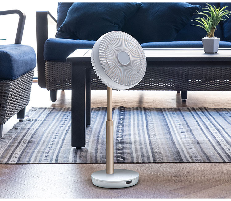 スリーアップ 充電式スマートデザインファン サーキュレーター 首振り リモコン 部屋干し 回転 扇風機 涼しい THREEUP LF-T2122