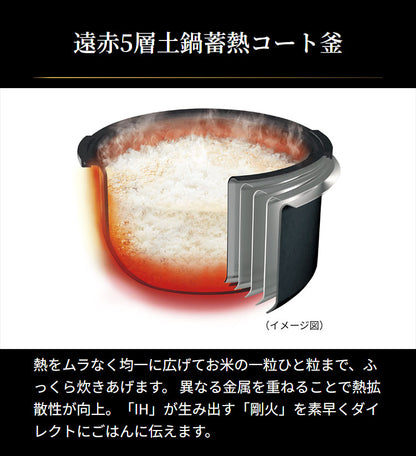 タイガー 炊飯器 5.5合 圧力IHジャー炊飯器 炊飯ジャー 炊きたて 冷凍ご飯 一人暮らし 新生活 キッチン家電 JRI-B100 圧力 ごはん 炊飯 お米 IH TIGER
