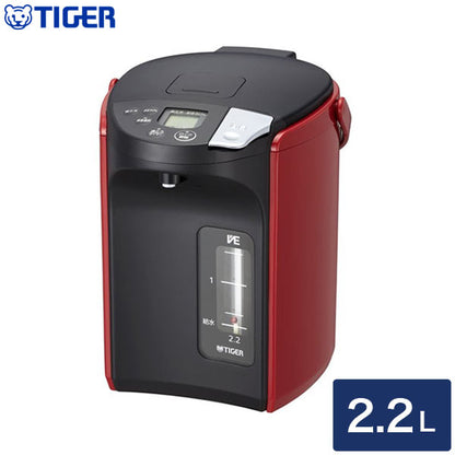 タイガー魔法瓶 蒸気レスVE電気まほうびん とく子さん 2.2L PIP-A220 R レッド