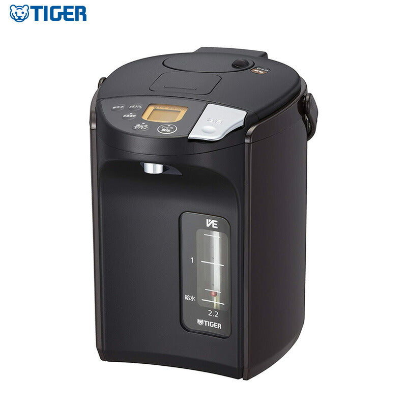 タイガー魔法瓶 蒸気レス VE電気まほうびん 2.2L PIS-A220T ブラウン とく子さん 電気ポット 電動ポット 魔法瓶 ポット 給湯