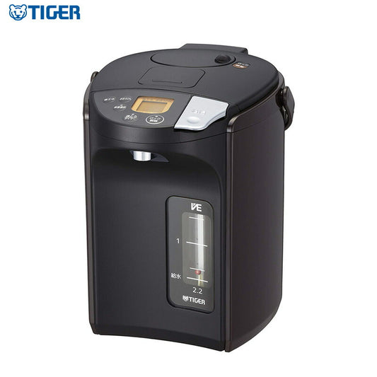 タイガー魔法瓶 蒸気レス VE電気まほうびん 2.2L PIS-A220T ブラウン とく子さん 電気ポット 電動ポット 魔法瓶 ポット 給湯