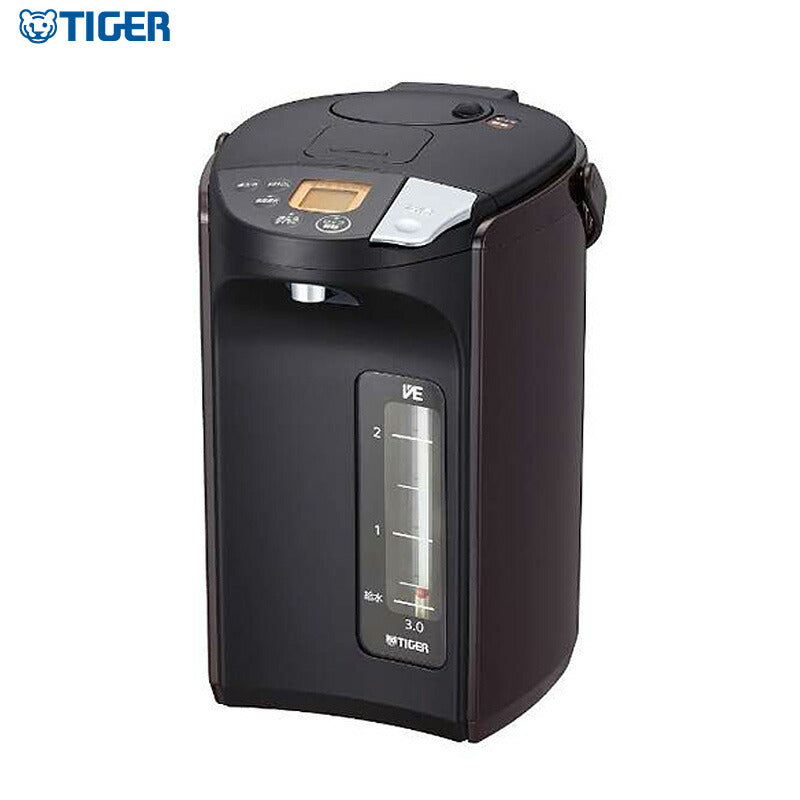タイガー魔法瓶 蒸気レス VE電気まほうびん 3.0L PIS-A300T ブラウン とく子さん 電気ポット 電動ポット
