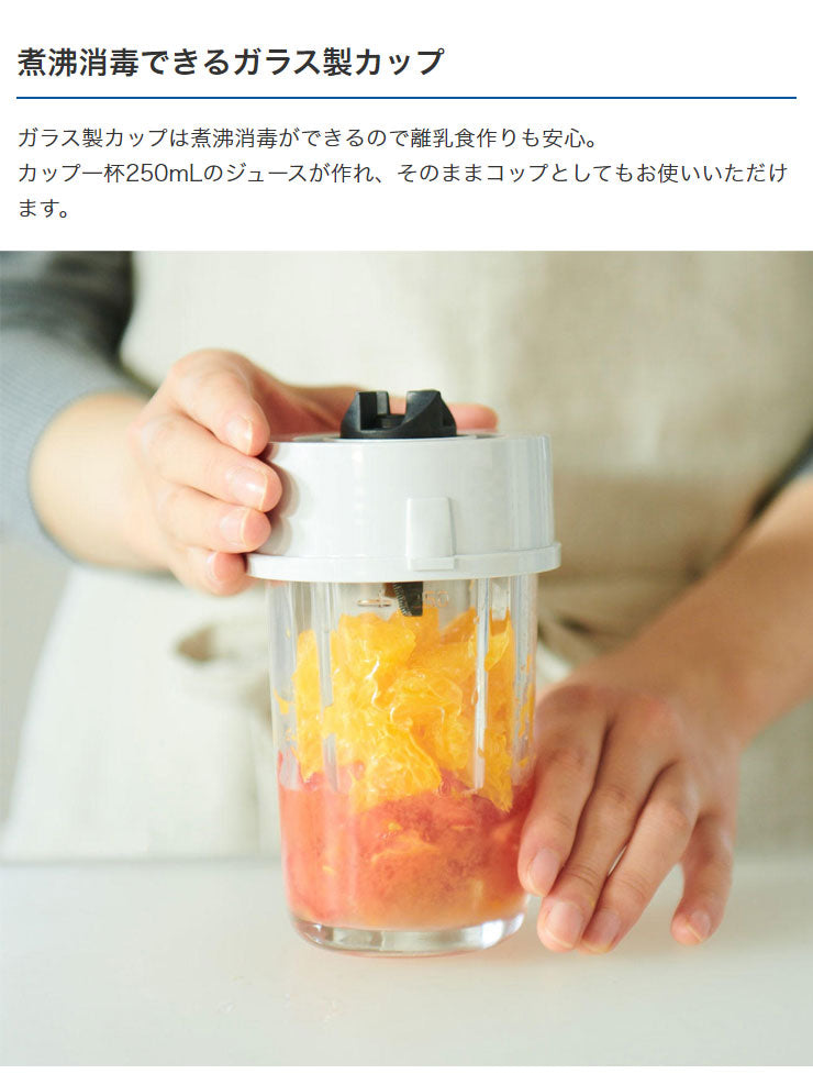 タイガー魔法瓶 ミキサー 0.25L SKR-V250AN ナイトネイビー ジューサー コンパクト 小型 ガラス 氷も砕ける urban life series