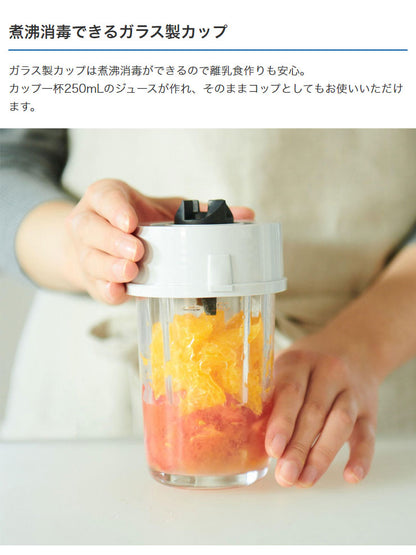 タイガー魔法瓶 ミキサー 0.25L SKR-V250AN ナイトネイビー ジューサー コンパクト 小型 ガラス 氷も砕ける urban life series