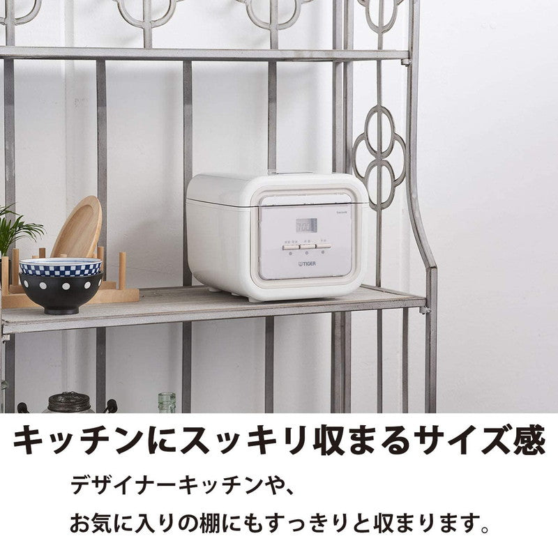 タイガー魔法瓶 マイコン炊飯ジャー 3合炊き JAJ-G550WN ナチュラルホワイト 炊きたて tacook タクック 炊飯器 一人暮らし