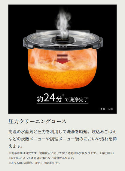 タイガー 炊飯器 5.5合 圧力IHジャー炊飯器 炊飯ジャー 炊きたて コンパクト 一人暮らし 新生活 キッチン家電 JPV-S100 オフブラック オフホワイト 圧力 ごはん 炊飯 お米 IH TIGER