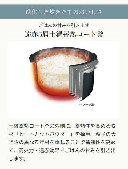 タイガー 炊飯器 5.5合 圧力IHジャー炊飯器 炊飯ジャー 炊きたて コンパクト 一人暮らし 新生活 キッチン家電 JPV-S100 オフブラック オフホワイト 圧力 ごはん 炊飯 お米 IH TIGER