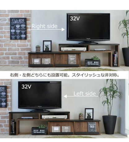 日本製 伸縮性 テレビ台 カリーナ テレビ台 テレビボード TV台 TVボード 伸縮テレビ台 木製 ローボード 伸縮 フラップ扉 32インチ AVボード 伸縮式テレビ台 テレビラック フラップ扉 国産(代引不可)