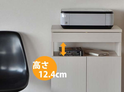 日本製 電話台 ファックス台 FAX台 ルーター ルーター収納 Wifiルーター プリンター 収納 収納棚 でんわ台 リビング収納 幅60cm ラック 固定電話 シンプル キャビネット 国産 (代引不可)