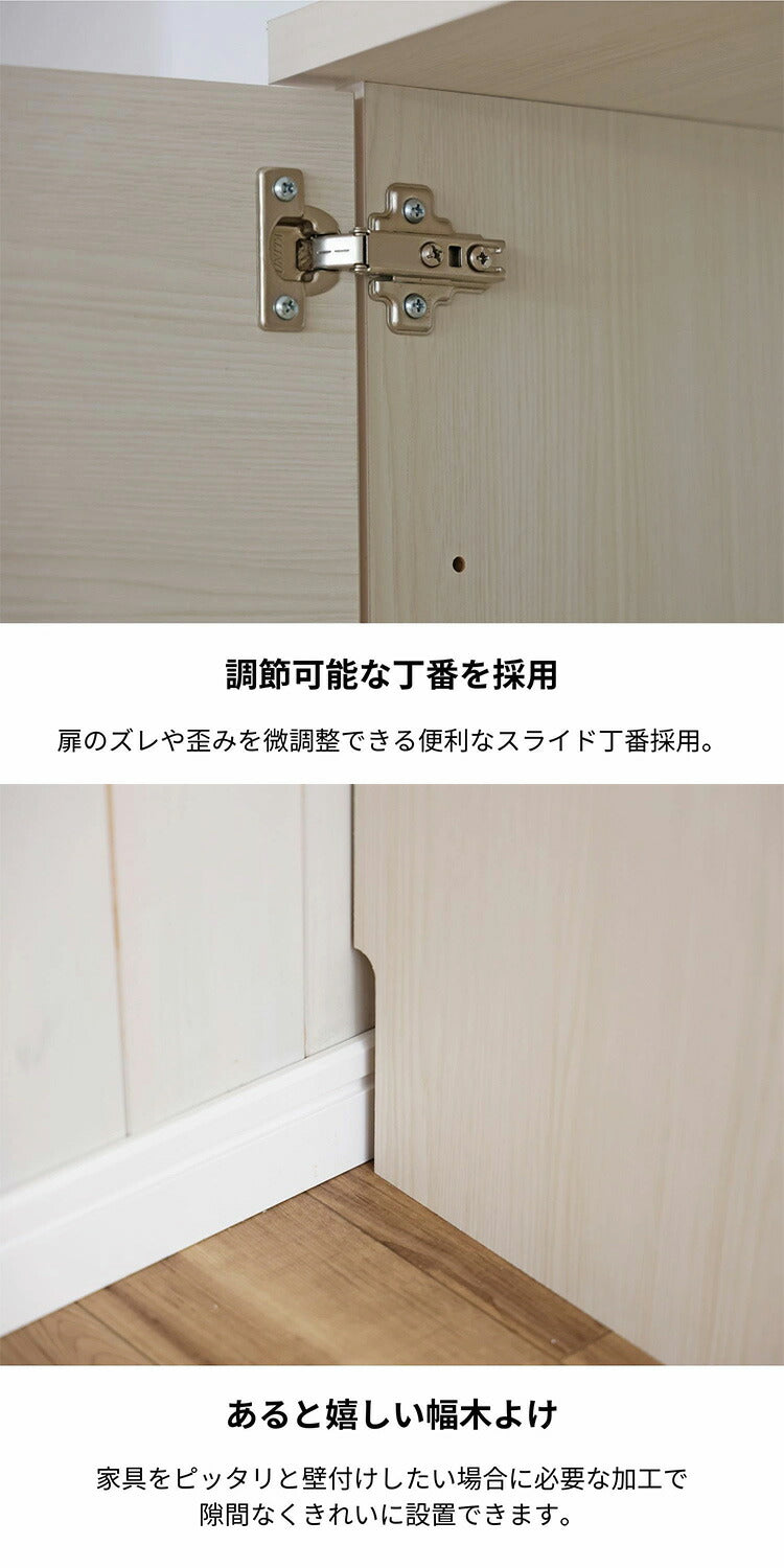 ランドリーラック 幅60cm 日本製 洗面所 収納 脱衣所 歯ブラシ 薄型 スリム ラック ランドリー サニタリーラック 棚板 大容量 オープン 扉付き タオル(代引不可)