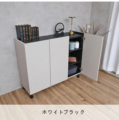北欧 扉付き キャビネット 幅約105cm 収納棚 日本製 おしゃれ スリム リビング収納 リビング 扉 扉付き ルーター収納 棚 収納 収納家具 幅約105cm DIY 木製(代引不可)