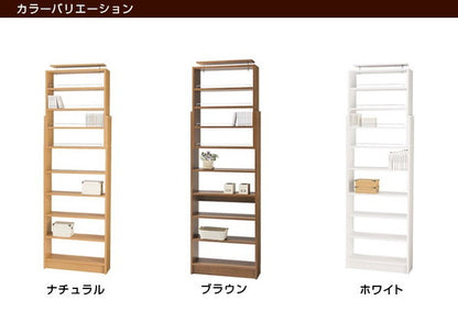 本棚 幅75 つっぱり シェルフ ラック オープン コミック ブック 可動棚 壁面 収納 【プローバ】 天井つっぱり式PR2-750(代引不可)
