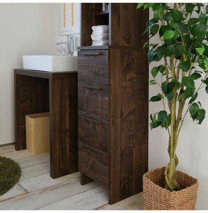 たっぷり収納 ランドリーラック 幅30cm 日本製 サニタリー 洗面所 ヘルスメーター収納 sa1830th オープンラック ランドリー(代引不可)