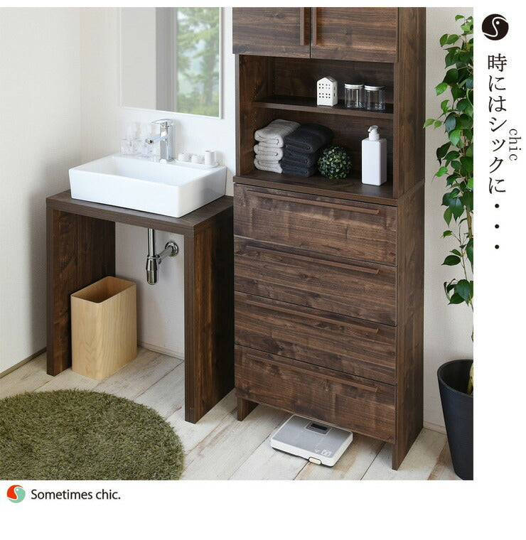 日本製 ランドリー収納 幅60cm ランドリーラック 洗面所 サニタリーラック サニタリー収納 洗濯機ラックsa1860th(代引不可)