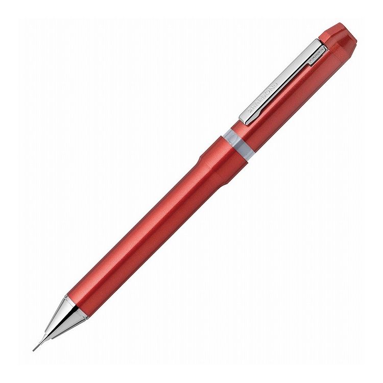 【5%OFF】シャーボNu 0.5 レッド SBS35-R ゼブラ 回転式 多機能ペン 2色ボールペン シャープペン 書きやすい
