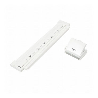 穴あけパンチ あなあけパンチ ゲージパンチ GP-2429 ルーズリーフ 穴あけ 5枚 B5 A5対応 ホワイト カール事務器