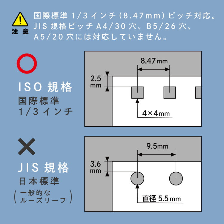 穴あけパンチ あなあけパンチ ゲージパンチ GP-2429 ルーズリーフ 穴あけ 5枚 B5 A5対応 ホワイト カール事務器