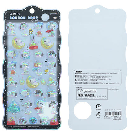【正規品 新品】 スヌーピー ボンボンドロップシール churukira BONBONDROP SNOOPY PEANUTS シール シール交換 ぷっくり 立体 うるつや 手帳 デコ スマホ デコレーション サンスター文具(代引不可)