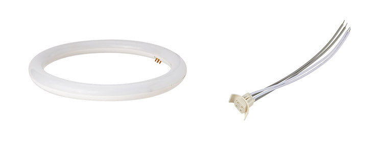 FCL40W型 LEDライト 電球色 電源内臓タイプ サークライン 電球 照明器具 電気 リビング ダイニング 蛍光灯 工事不要 節電 省エネ 一般電球 ライト 寝室 廊下 洗面台 玄関(代引不可)