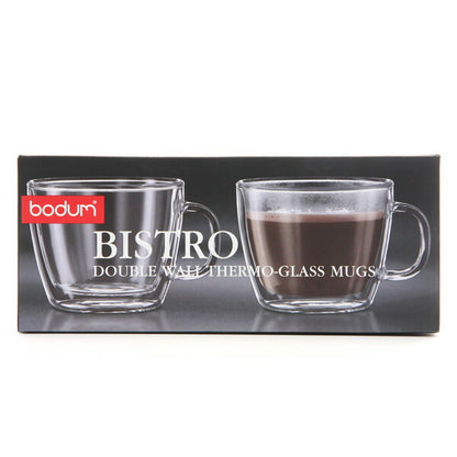 bodum ボダム ダブルウォールカフェラテカップ 0.45L DWG 2個セット BISTRO 10608-10