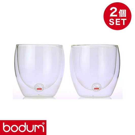 bodum ボダム ダブルウォールグラス 0.08L 2個セット PAVINA 4557-10US